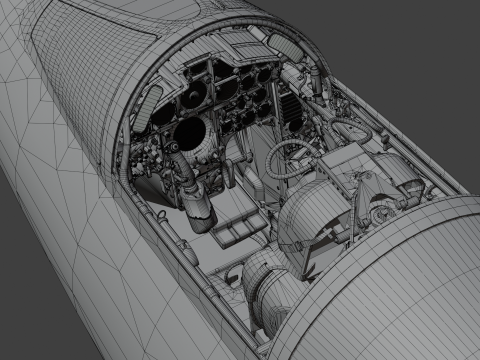 Реактивный истребитель F104G 3D Модель