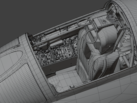 Реактивный истребитель F104G 3D Модель