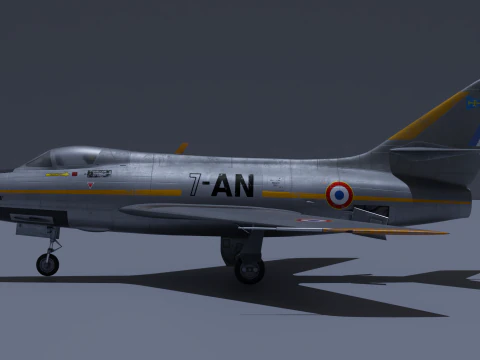 Dassault Mystere IV 3D Model