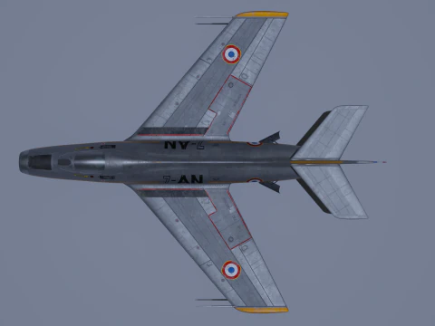 Dassault Mystere IV 3D Model