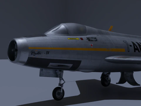 Dassault Mystere IV 3D Model