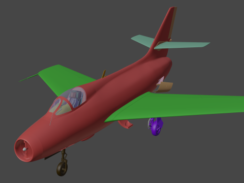 Dassault Mystere IV 3D Модель