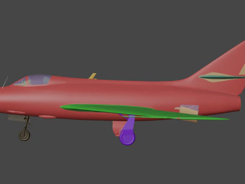 Dassault Mystere IV 3D Model