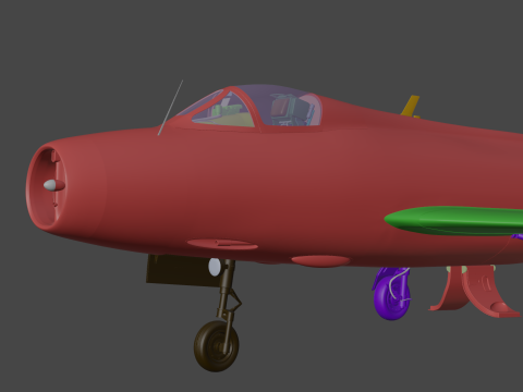 Dassault Mystere IV 3D Модель