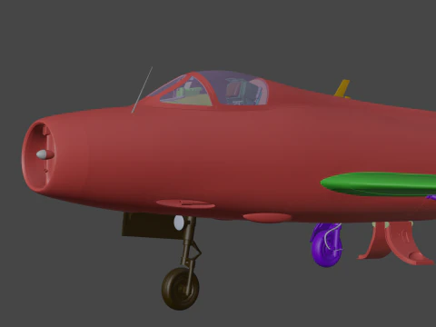 Dassault Mystere IV 3D Model