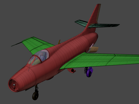 Dassault Mystere IV 3D Модель