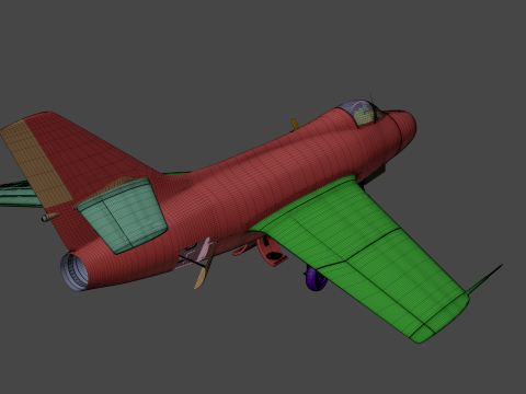 Dassault Mystere IV 3D Модель