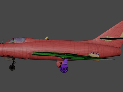 Dassault Mystere IV 3D Model