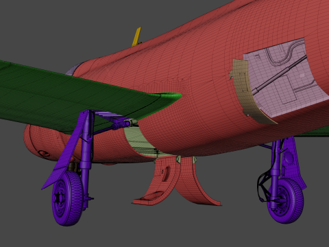 Dassault Mystere IV 3D Модель