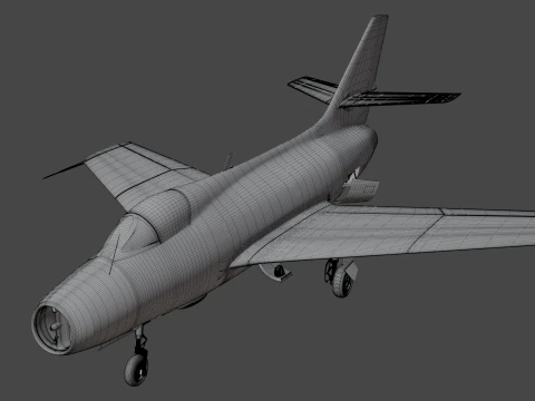 Dassault Mystere IV 3D Model