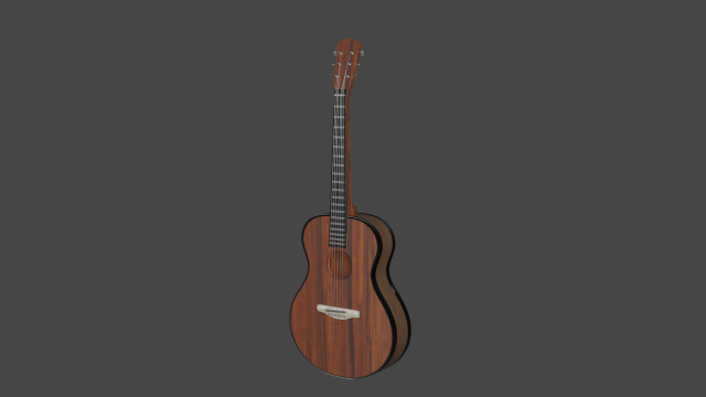 Guitar 3D Model .c4d .max .obj .3ds .fbx .stl .blend 