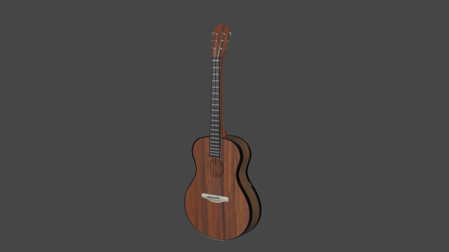 Guitar 3D Model .c4d .max .obj .3ds .fbx .stl .blend 