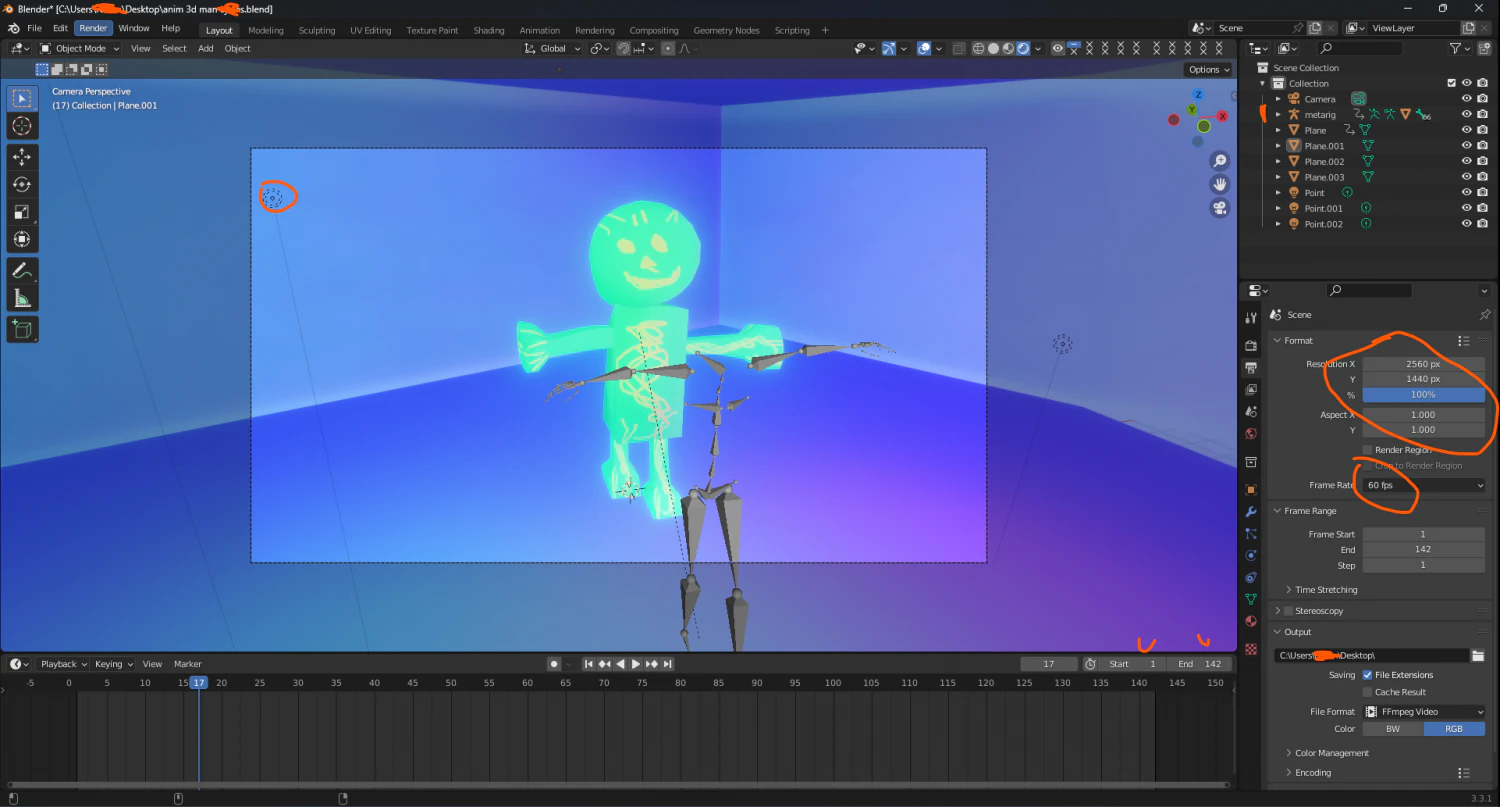 Robot man with rig 3D Model .c4d .max .obj .3ds .fbx .stl .blend 