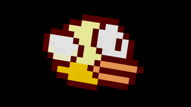 Glass Flappy Bird-FB-Scene realistic 3D Model .c4d .max .obj .3ds .fbx .stl .blend 