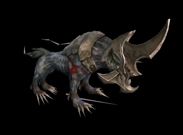 Rhinoceros monster 3D Модель .c4d .max .obj .3ds .fbx .stl .blend 
