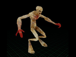 Mutant virus human 2 3D-Modell
