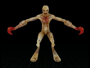 Mutant virus human 2 3D-Modell