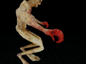 Mutant virus human 2 3D-Modell