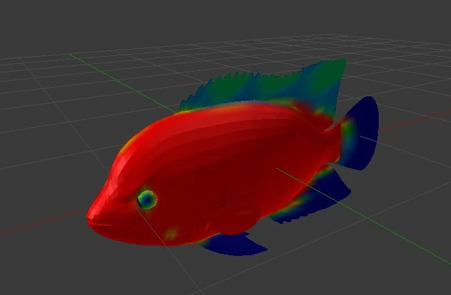 A fish 3D Model .c4d .max .obj .3ds .fbx .stl .blend 