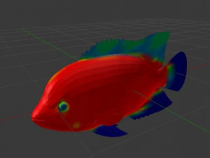 물고기 3D 모델