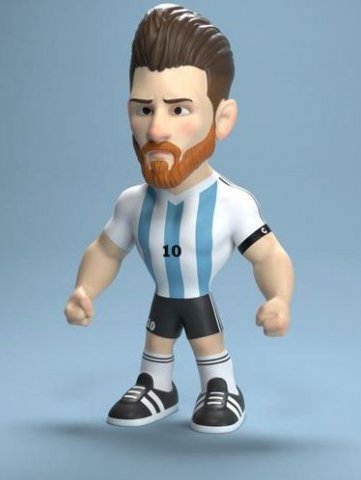 Lonel Messi 3D-Modell .c4d .max .obj .3ds .fbx .stl .blend 