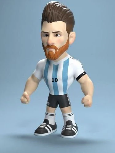 Lonel Messi 3D Model .c4d .max .obj .3ds .fbx .stl .blend 