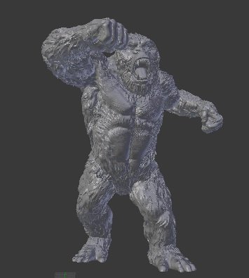 Kong 3D Model .c4d .max .obj .3ds .fbx .stl .blend 