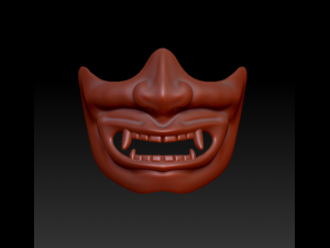 Samurai mask 3D Model