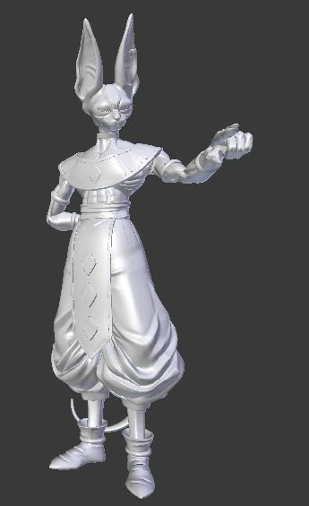 Beerus of Egypt 3D Model .c4d .max .obj .3ds .fbx .stl .blend 