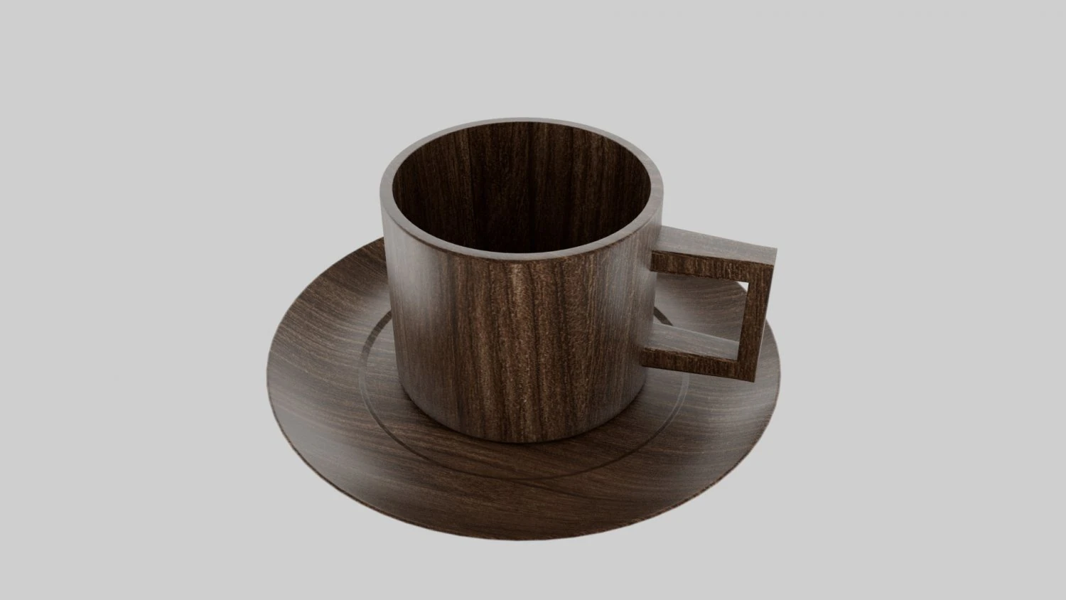 Cup Plate 3D Model .c4d .max .obj .3ds .fbx .stl .blend 