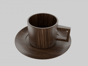 Cup Plate 3D Model