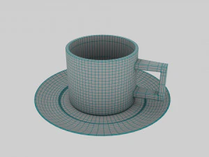 Cup Plate 3D Model