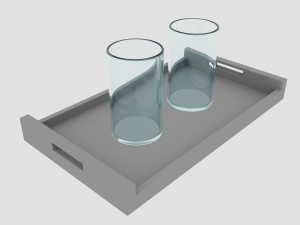 Tray Glass 3D Model