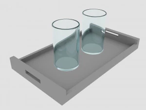Tray Glass 3D Model