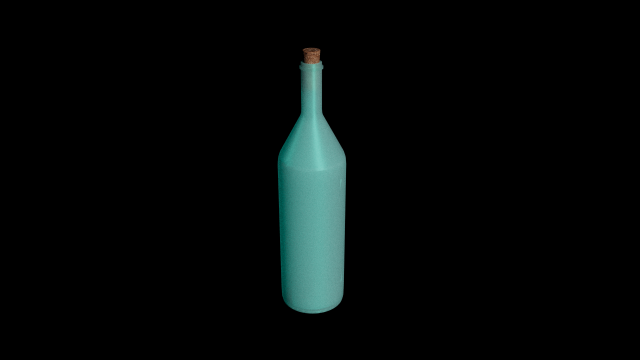 Antique Bottle 3D Модель .c4d .max .obj .3ds .fbx .stl .blend