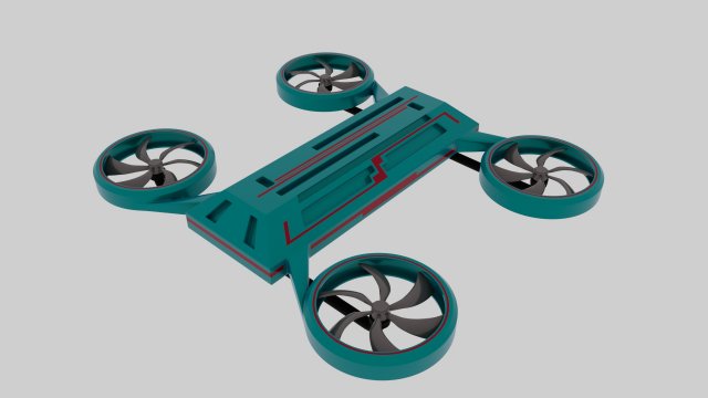Drone Modèle 3D .c4d .max .obj .3ds .fbx .stl .blend 
