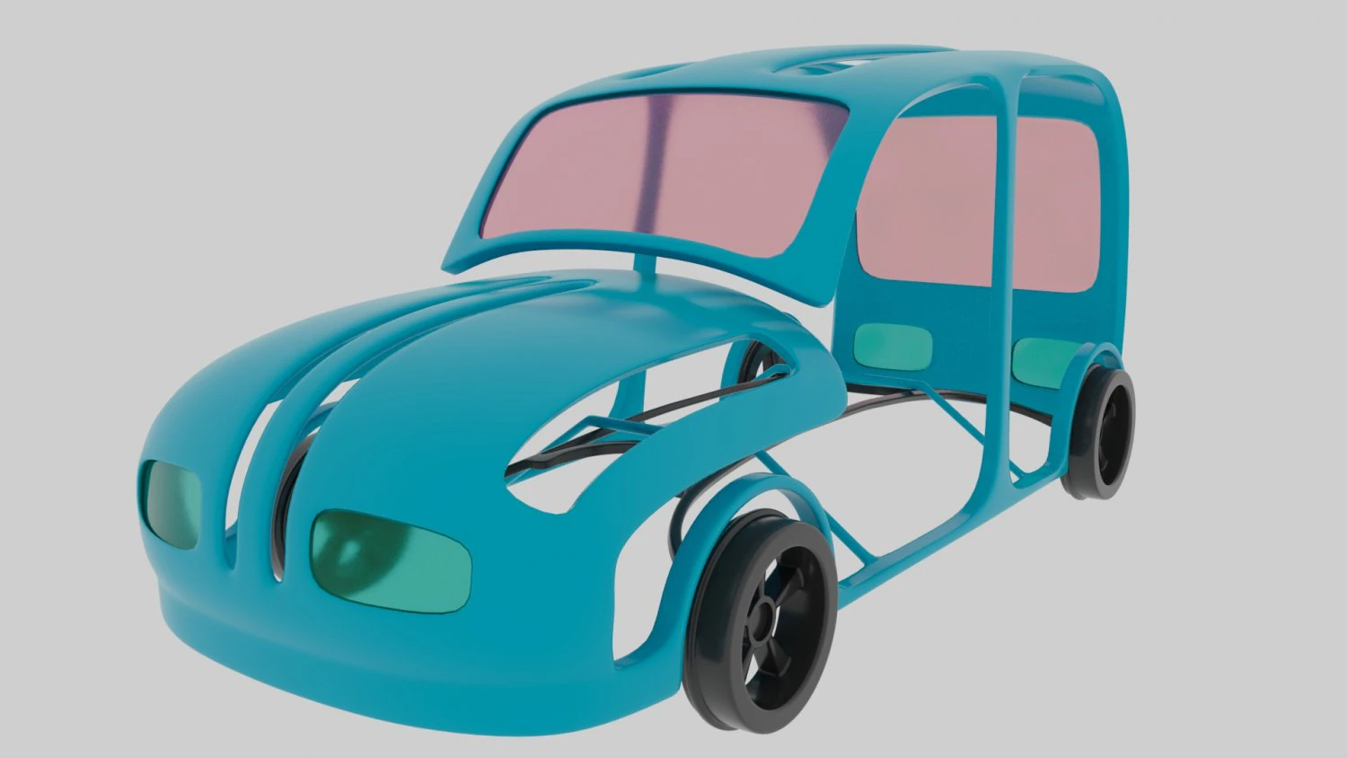 Auto Modello 3D .c4d .max .obj .3ds .fbx .stl .blend 