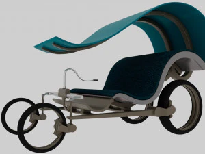 Kart d'epoca Modello 3D