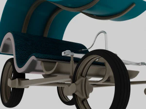 Kart d'epoca Modello 3D