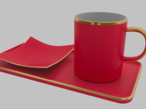 CUP PLATE SAUCER 3D Model