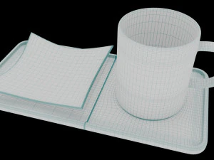 CUP PLATE SAUCER 3D Model