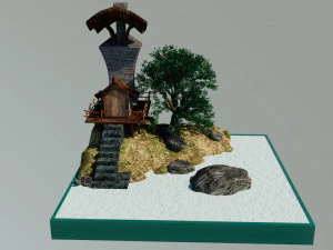 Island Miniature 3D Model