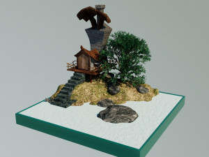 Island Miniature 3D Модель
