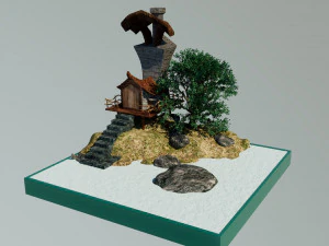 Island Miniature 3D Model