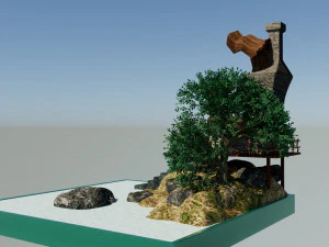 Island Miniature 3D Model