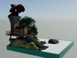 Island Miniature 3D Model