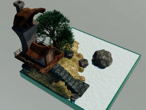 Island Miniature 3D Model