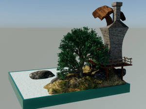 Island Miniature 3D Модель