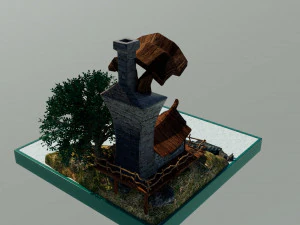 Island Miniature 3D Model