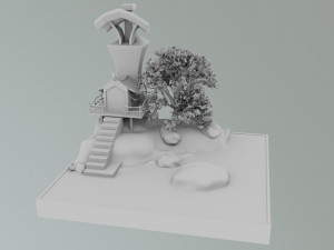 Island Miniature 3D Модель
